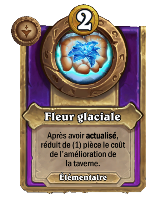 Fleur glaciale, bibelot - Hearthstone Battlegrounds